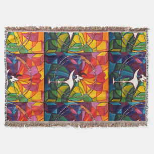 UU Flaming Chalice Throw Unitarian Universalist Throw Blanket