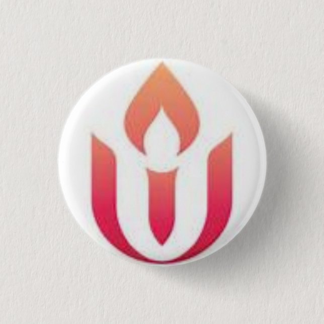 UUA Logo (White background) Pinback Button (Front)