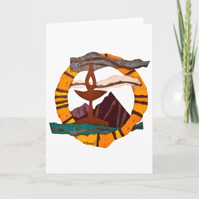 UUSS chalice, Unitarian Universalist, UU, chalice, Card (Front)