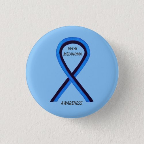 Uveal Melanoma Awareness Ribbon Angel Custom Pin