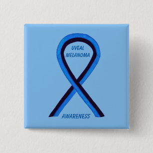 Uveal Melanoma Awareness Ribbon Angel Custom Pin