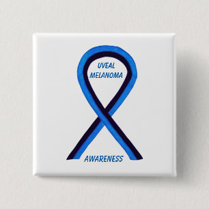 Uveal Melanoma Awareness Ribbon Angel Custom Pin