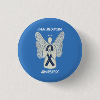 Uveal Melanoma Awareness Ribbon Angel Custom Pin