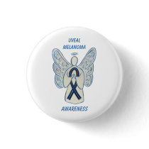 Uveal Melanoma Awareness Ribbon Angel Custom Pin