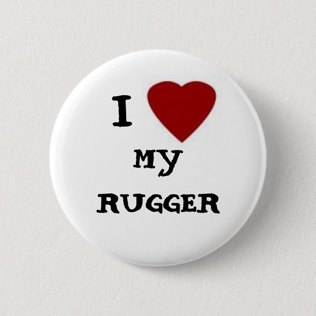 UW madison women's rugby Pinback Button (Front)