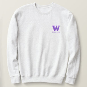 UW SSW Gray Crewneck Sweatshirt Unisex