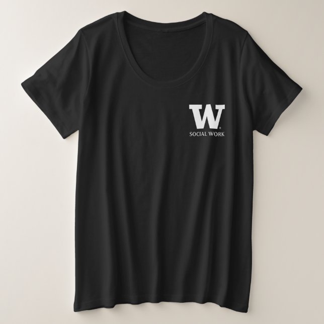 UW SSW Women’s Plus Size Tee (Design Front)