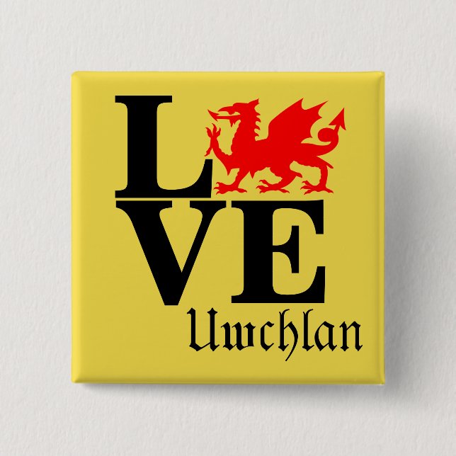 Uwchlan Township LOVE Square Button (Front)