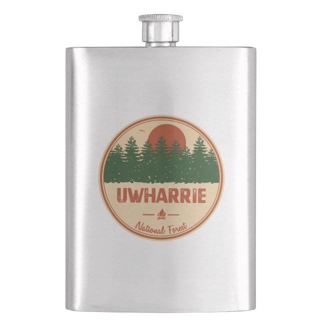 Uwharrie National Forest Flask (Front)