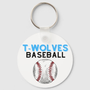 Uwharrie Timberwolves Baseball Keychain