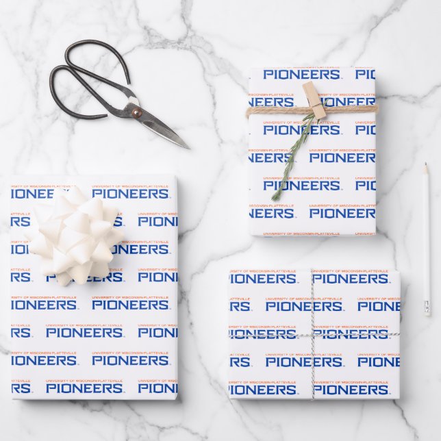 UWP Pioneers Wrapping Paper Sheets (Front)