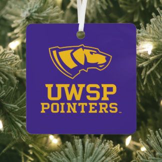 UWSP Pointers Metal Ornament