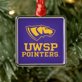 UWSP Pointers Metal Ornament