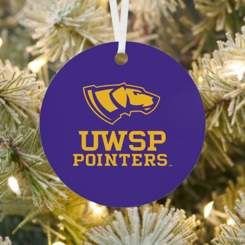 UWSP Pointers Metal Ornament