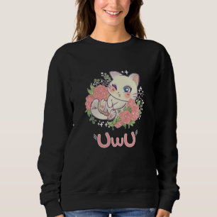 Uwu Cat Kwaii Cute Japan Anime Sweatshirt