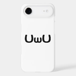 UwU Happy Anime Face Emoticon iPhone 17 Air Case