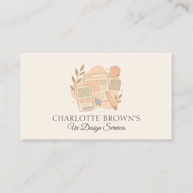 UX Design User Experience Interface Digital Produc Business Card
