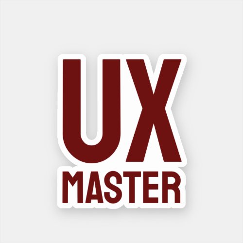 UX Master Sticker