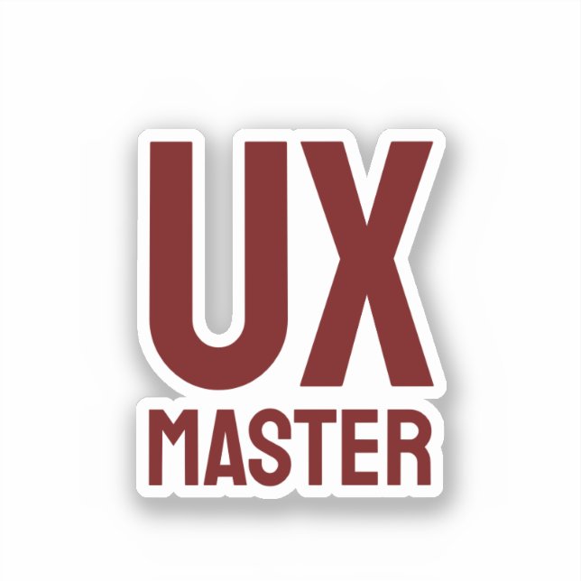 UX Master Sticker (Front)