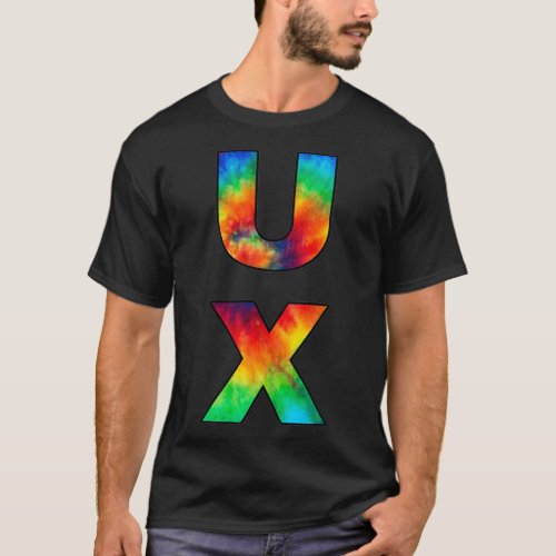 UX Tie Dye User Experience Design Research Classic T_Shirt