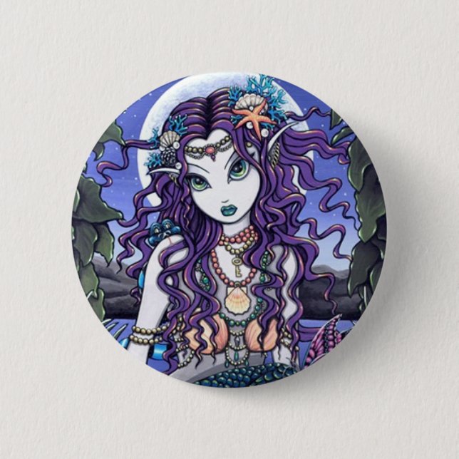 Uxia Gothic Mermaid Button (Front)