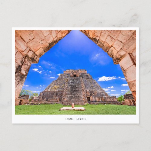 Uxmal mayan Mexico Holiday Postcard