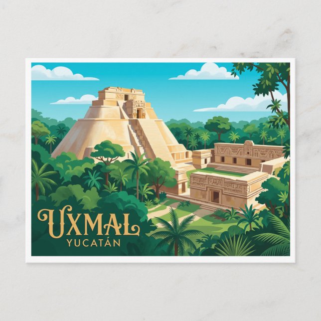 Uxmal Muna Mexico Postcard (Front)