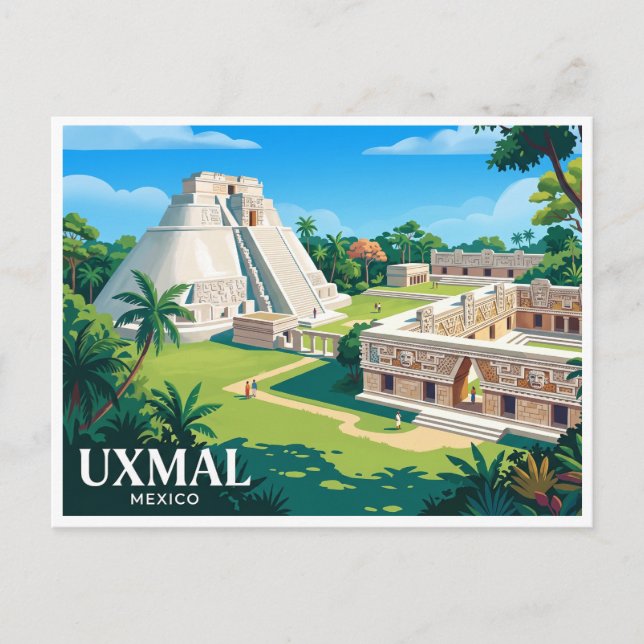 Uxmal Muna Mexico Postcard (Front)