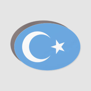 Uyghur/ East Turkestan Flag Car Magnet