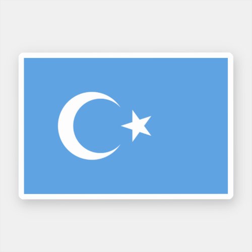 Uyghur East Turkestan Flag Sticker
