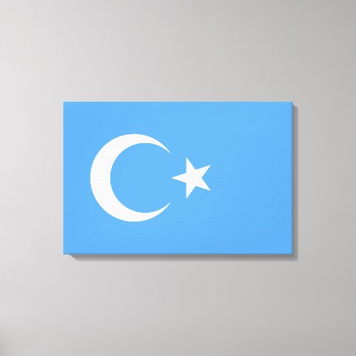 Uyghur Flag of East Turkistan Uyghuristan Canvas Print
