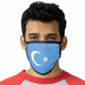 Uyghur Flag of East Turkistan (Uyghuristan) Face Mask (Worn Him)