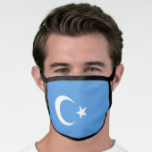 Uyghur Flag of East Turkistan (Uyghuristan) Face Mask (Worn Him)