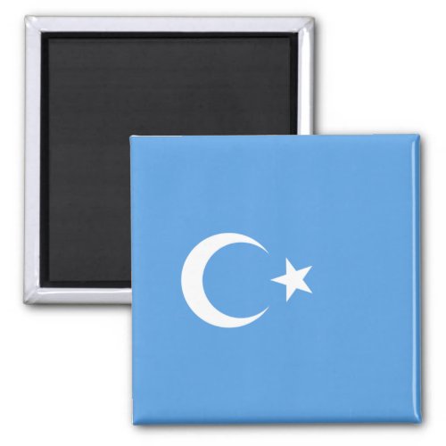 Uyghur Flag of East Turkistan Uyghuristan Magnet