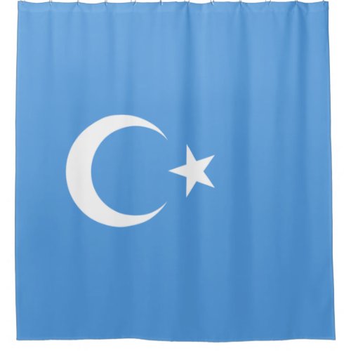 Uyghur Flag of East Turkistan Uyghuristan Shower Curtain
