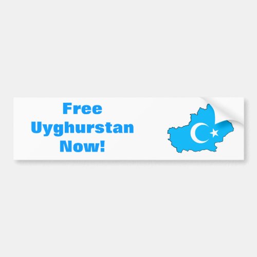 Uyghur Freedom Bumper Sticker