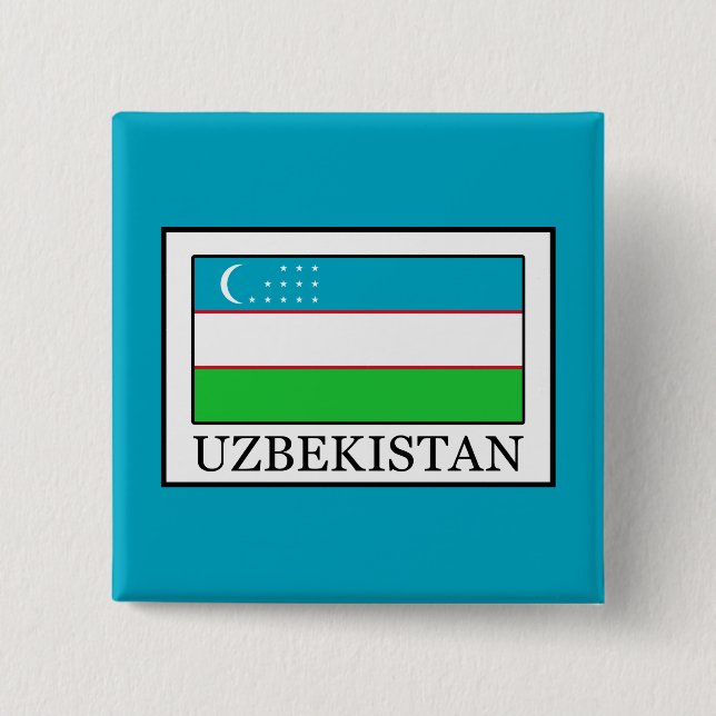 Uzbekistan Button (Front)