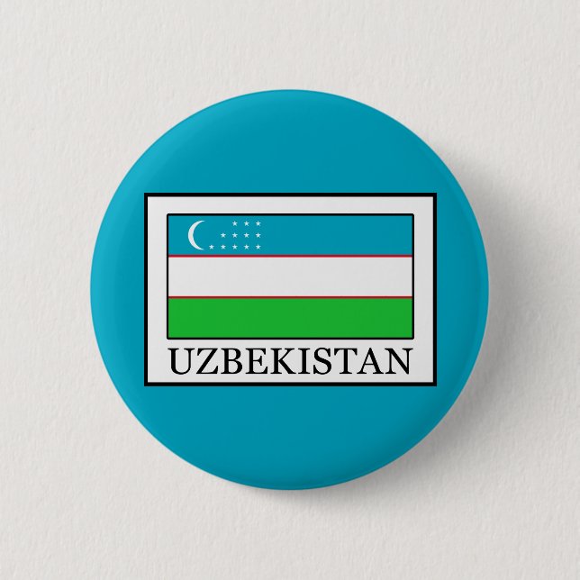 Uzbekistan Button (Front)