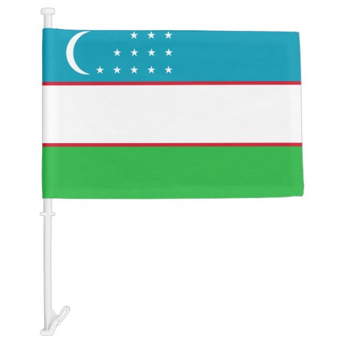 Uzbekistan Car Flag