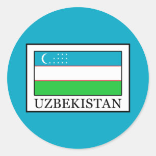 Uzbekistan Classic Round Sticker
