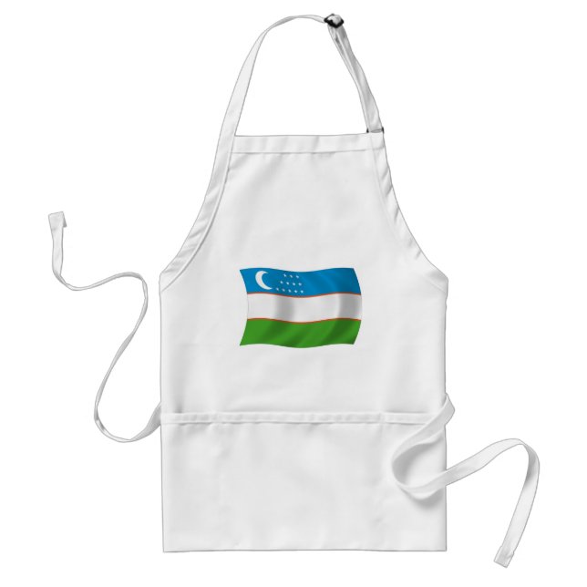 Uzbekistan Flag Apron (Front)