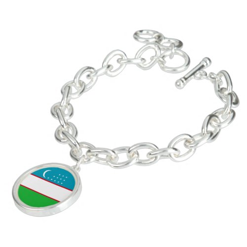 Uzbekistan flag bracelet