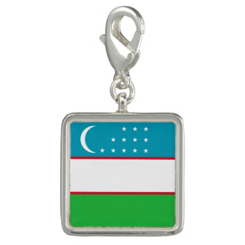 Uzbekistan flag charm