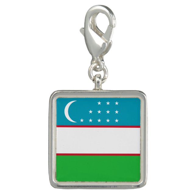 Uzbekistan flag charm (Front)
