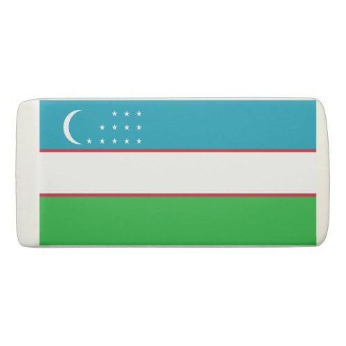 Uzbekistan flag eraser