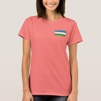 Uzbekistan Flag + Map T-Shirt