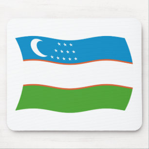 Uzbekistan Flag Mousepad