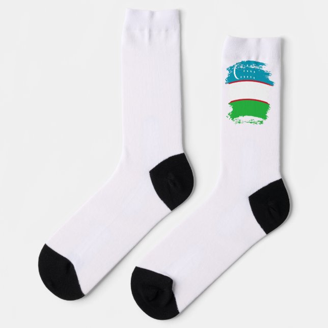 Uzbekistan flag socks (Left)