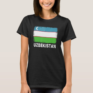 Uzbekistan Flag Support Uzbek People Women Men T-Shirt