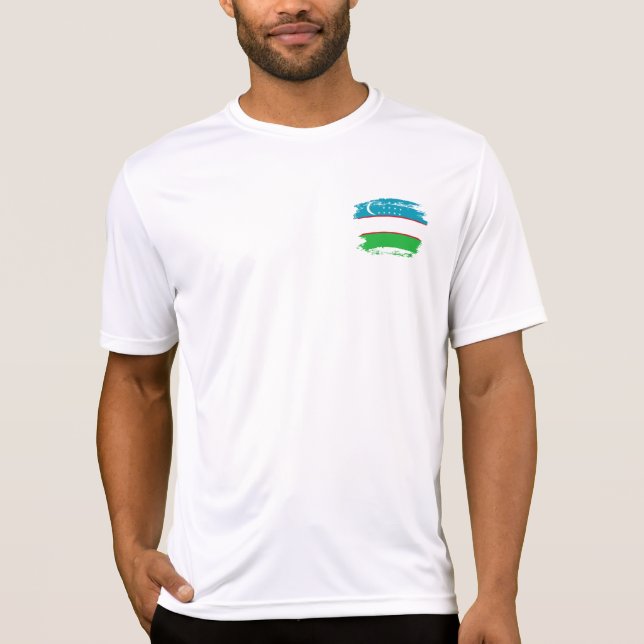 Uzbekistan flag T-Shirt (Front)